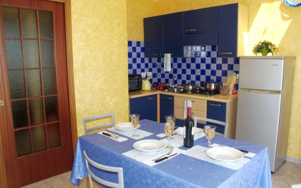 Sala da pranzo, Bellavista appartamento taormina mare, Taormina apartments